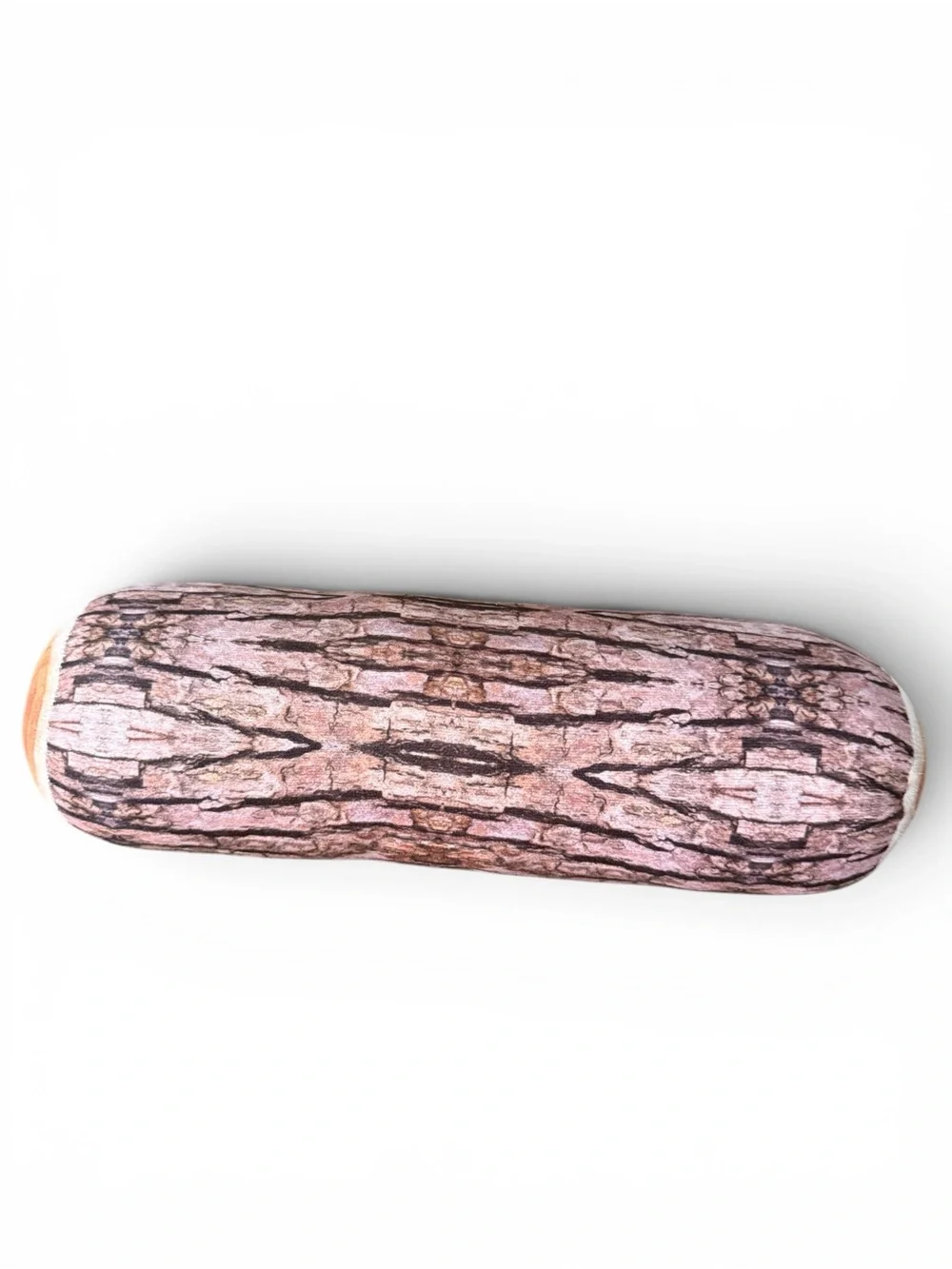 T.A.G. Campfire Log Pillow Rustic Woodland Cabin Decor Plush Cushion